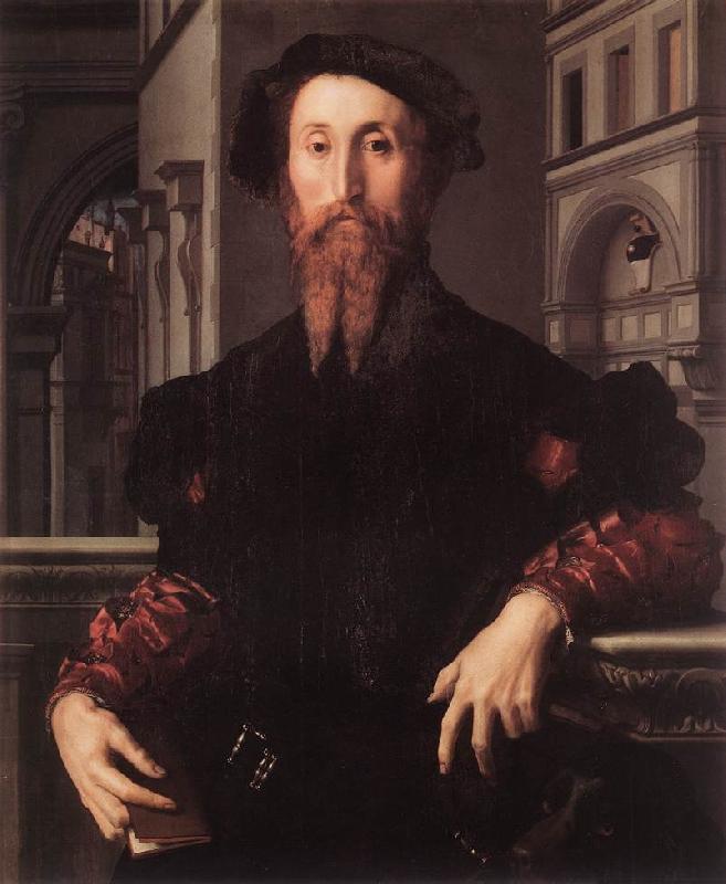 BRONZINO, Agnolo Portrait of Bartolomeo Panciatichi g Sweden oil painting art